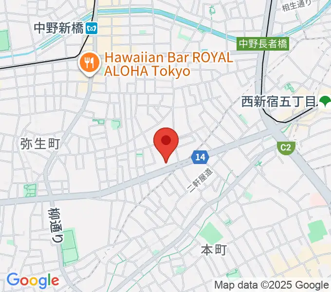 専門学校東京アナウンス学院の地図