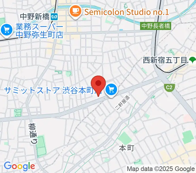 専門学校東京アナウンス学院の地図