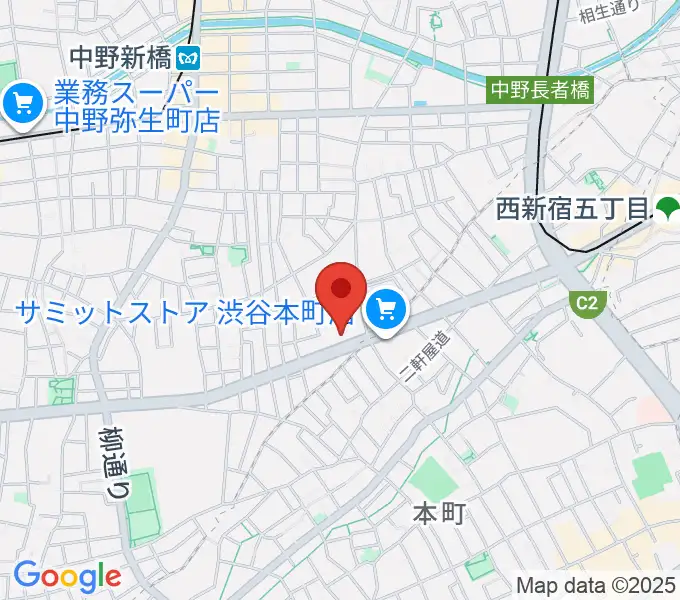専門学校東京アナウンス学院の地図
