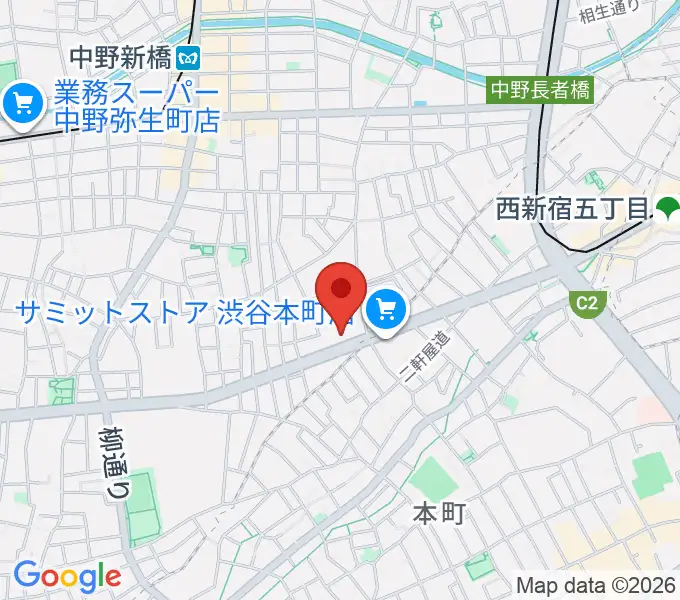 専門学校東京アナウンス学院の地図