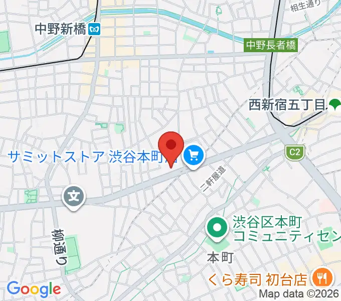 専門学校東京アナウンス学院の地図
