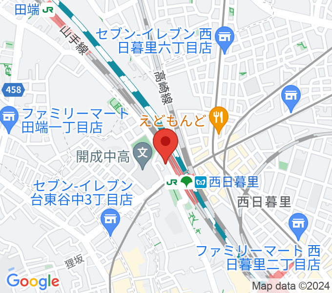 東京音楽学院 西日暮里駅前校の場所