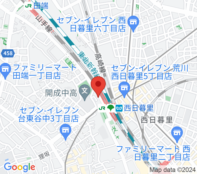 東京音楽学院 西日暮里駅前校の場所