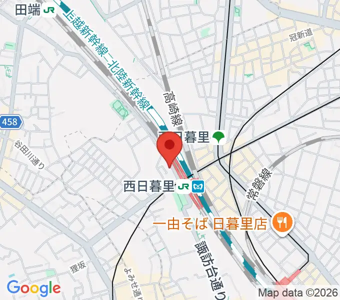 東京音楽学院 西日暮里駅前校の地図