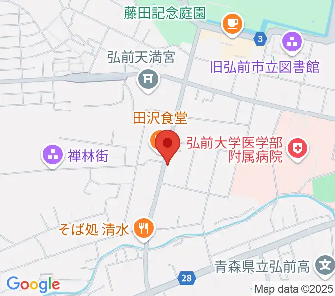 多田あつし津軽三味線教室の地図