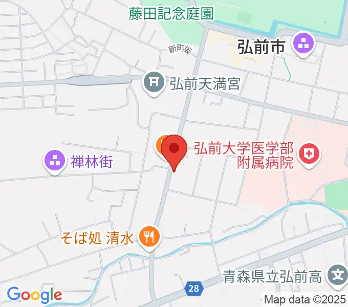 多田あつし津軽三味線教室の地図