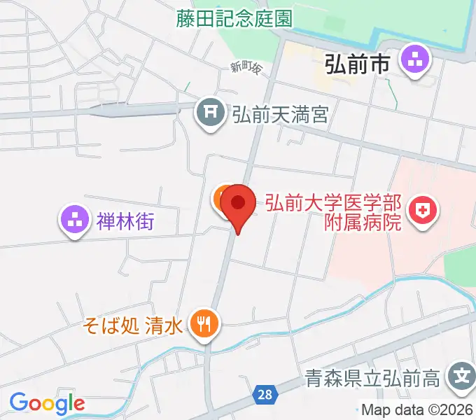 多田あつし津軽三味線教室の地図