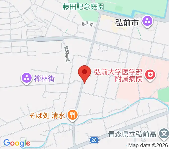 多田あつし津軽三味線教室の地図