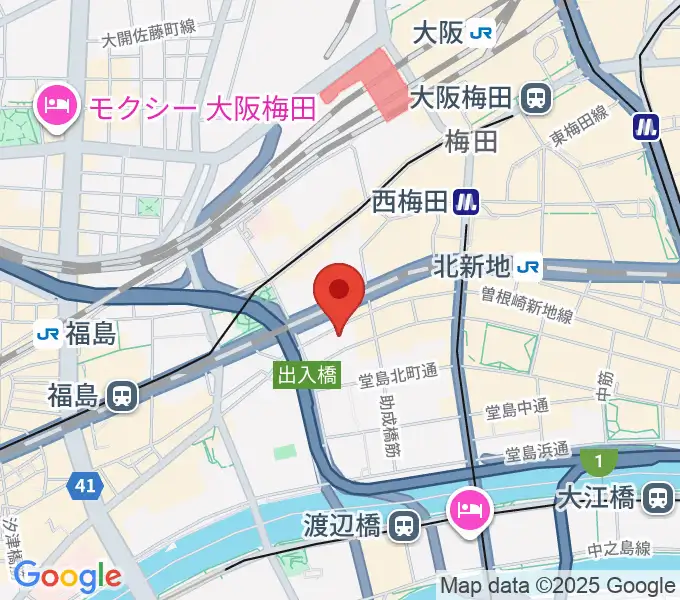 大阪ビジュアルアーツ・アカデミーの地図