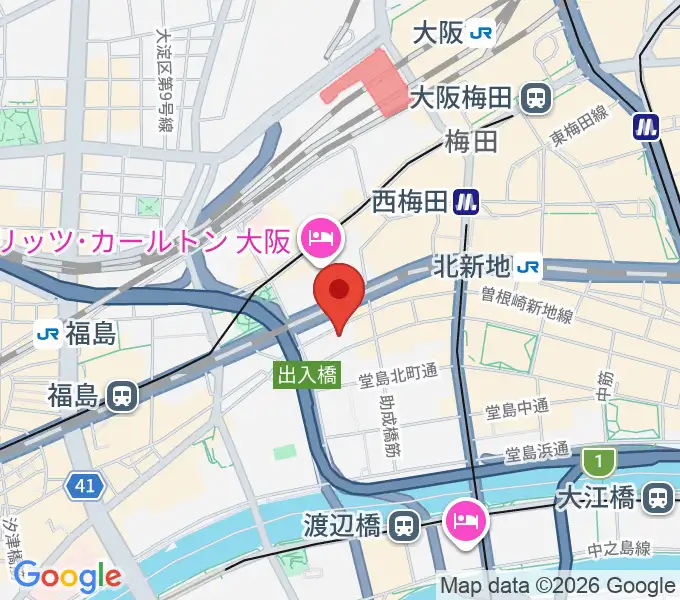 大阪ビジュアルアーツ・アカデミーの地図