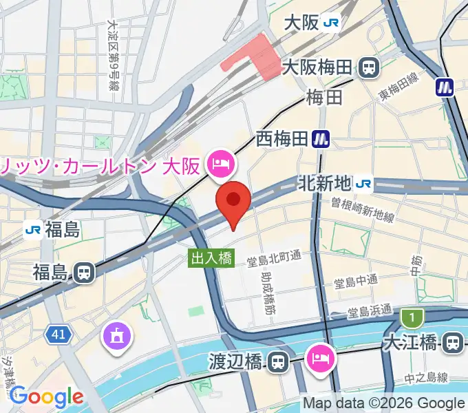 大阪ビジュアルアーツ・アカデミーの地図