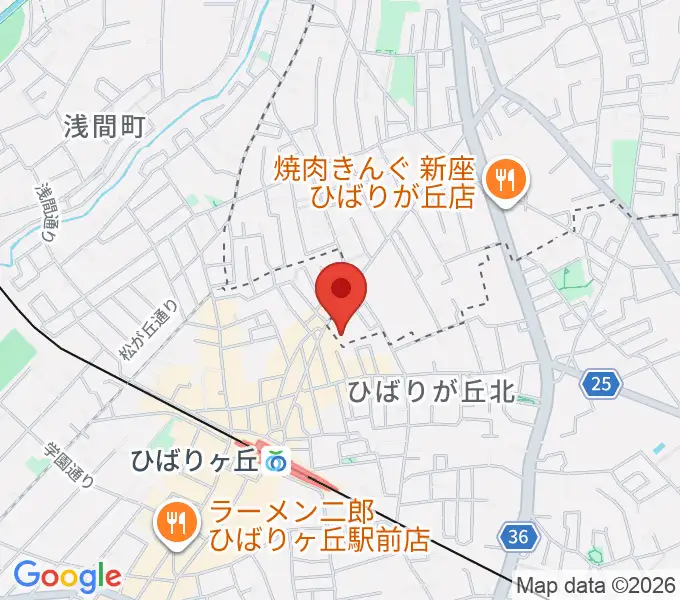宮地楽器 ひばりが丘センターの地図