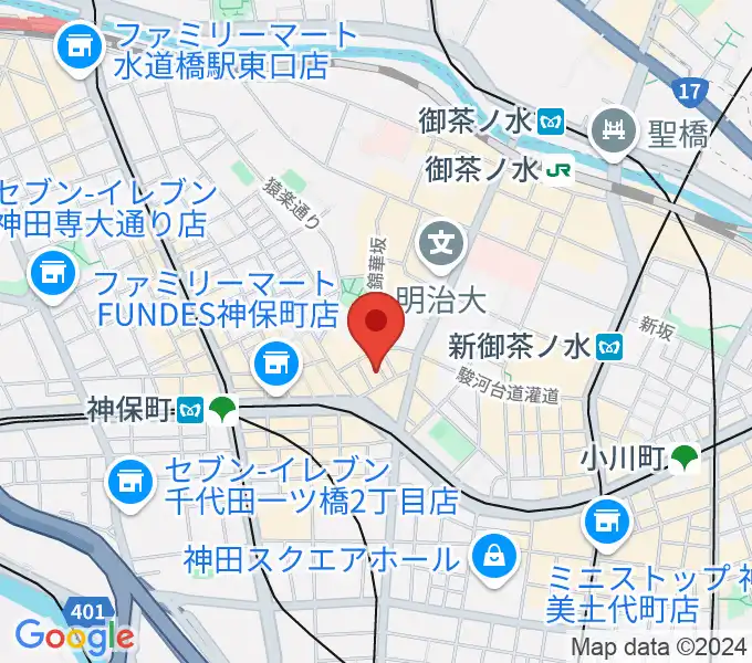 音楽教室ポレットの地図