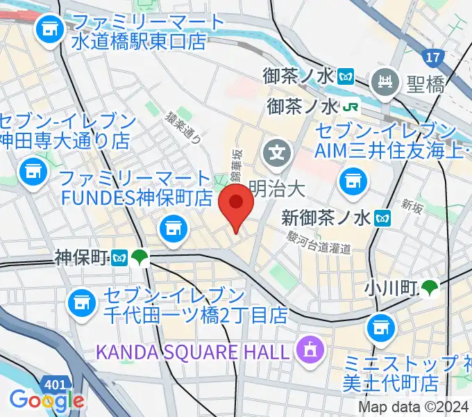 音楽教室ポレットの地図