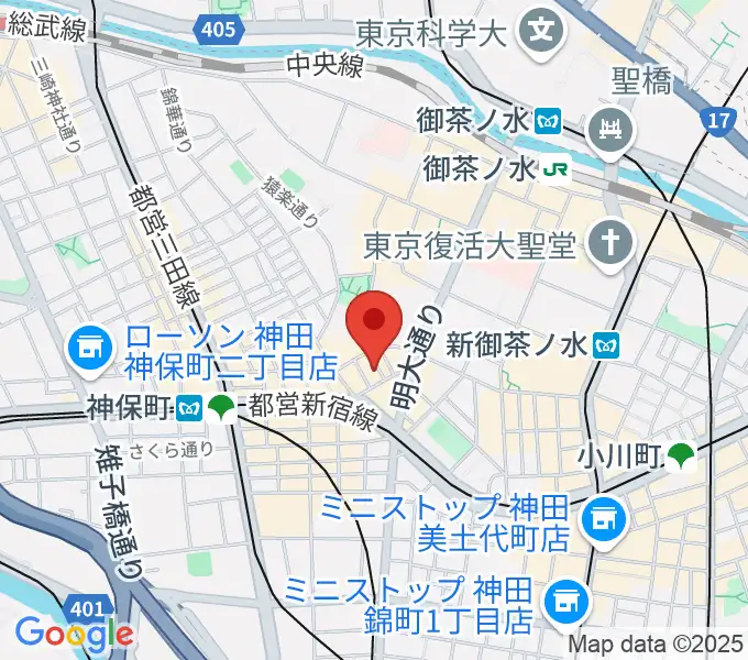 音楽教室ポレットの地図