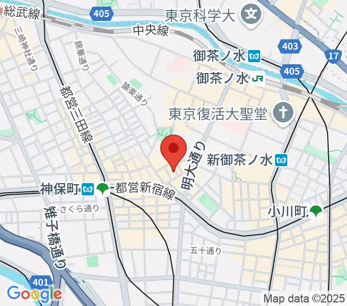 音楽教室ポレットの地図
