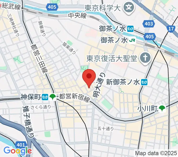 音楽教室ポレットの地図