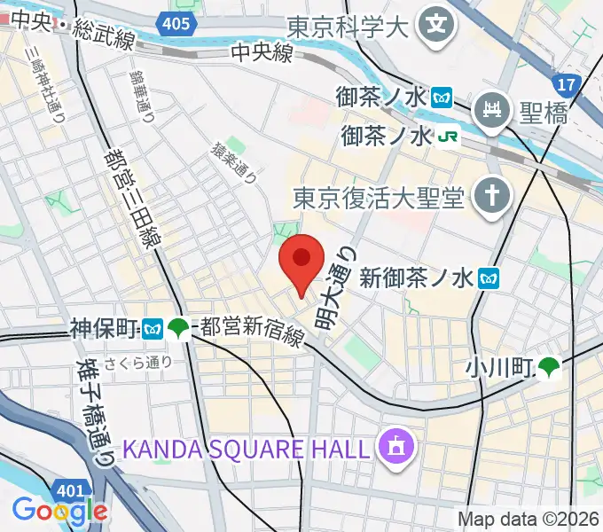 音楽教室ポレットの地図