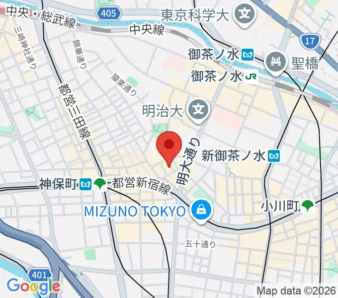 音楽教室ポレットの地図