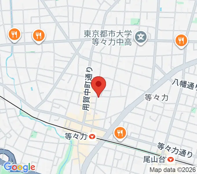 エームズ・ギター教室の地図