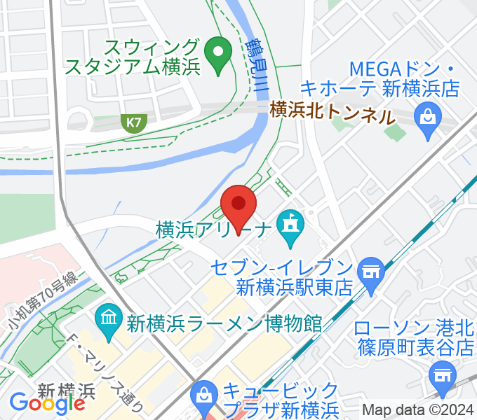 横浜デジタルアーツ専門学校の場所