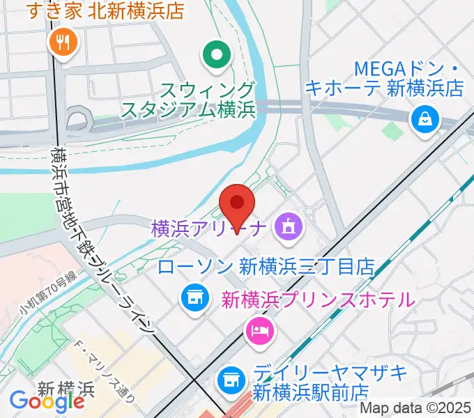 横浜デジタルアーツ専門学校の地図