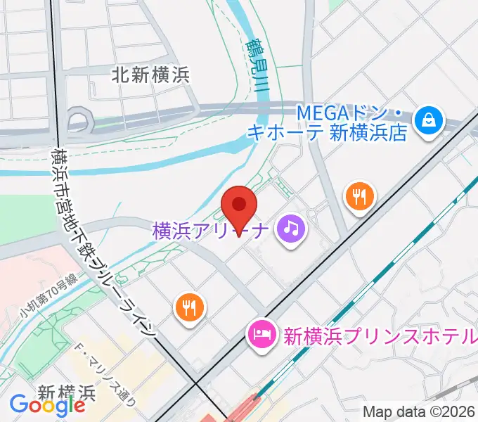 横浜デジタルアーツ専門学校の地図