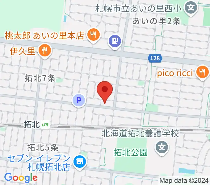 田中薫ギター教室の地図