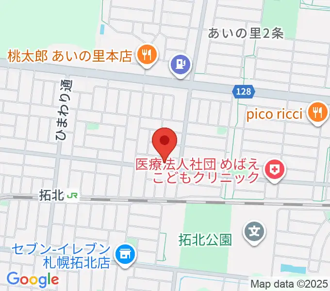 田中薫ギター教室の地図