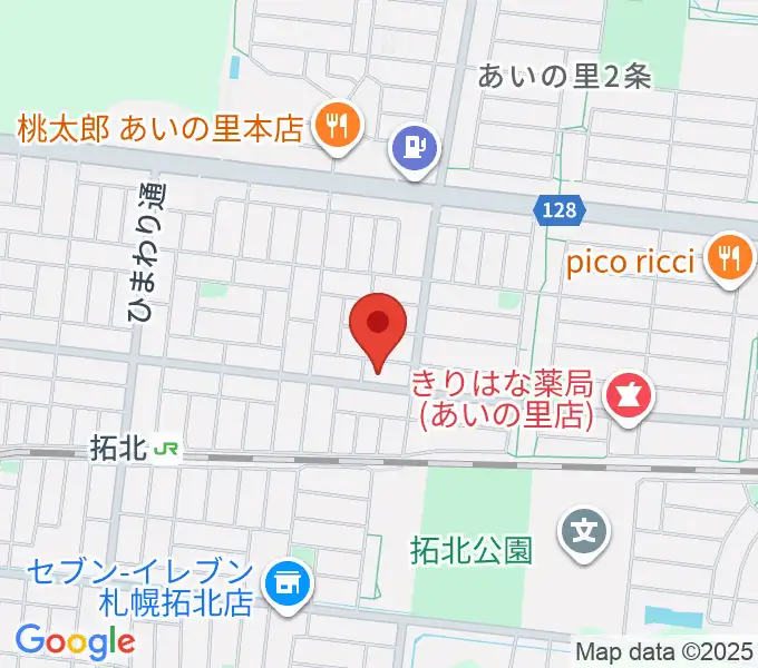 田中薫ギター教室の地図
