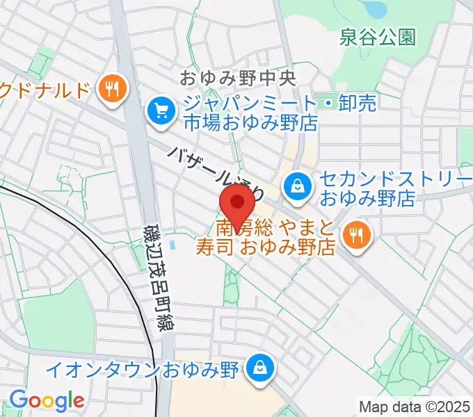 おゆみ野フルート教室の地図