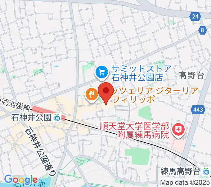 福田栄香 箏・三弦教室の地図