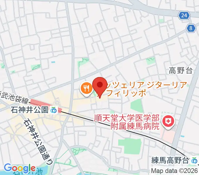 福田栄香 箏・三弦教室の地図