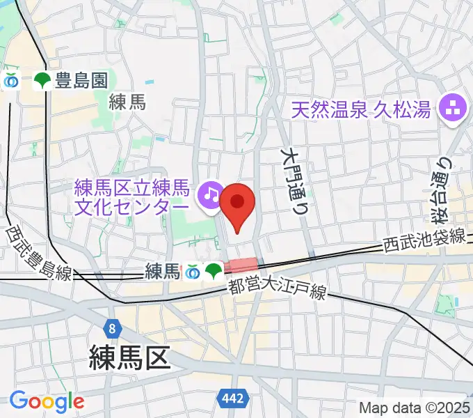練馬ポコアポコ音楽教室の地図