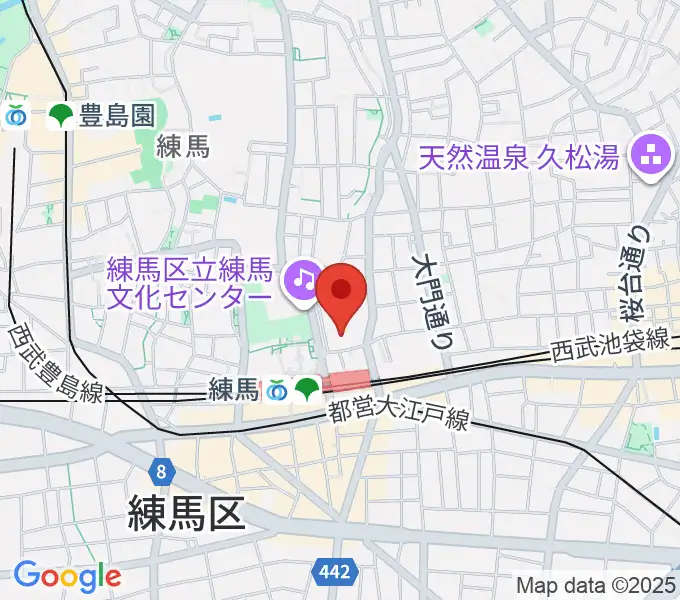 練馬ポコアポコ音楽教室の地図