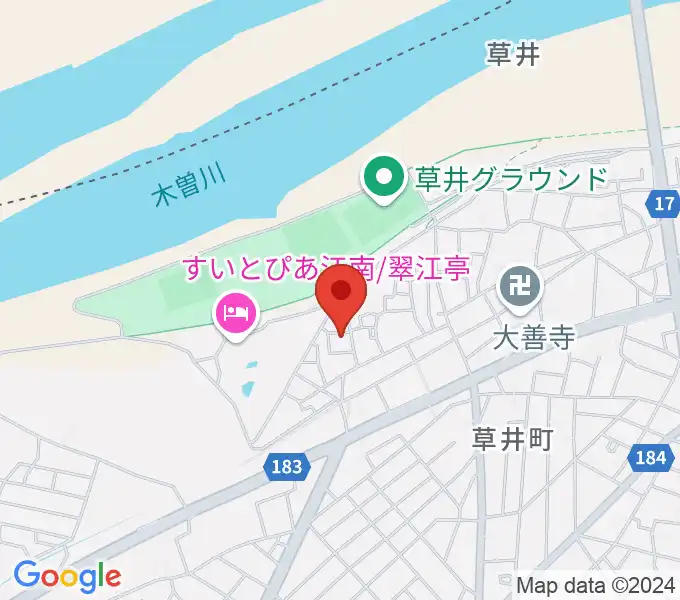 林本ピアノ教室の地図