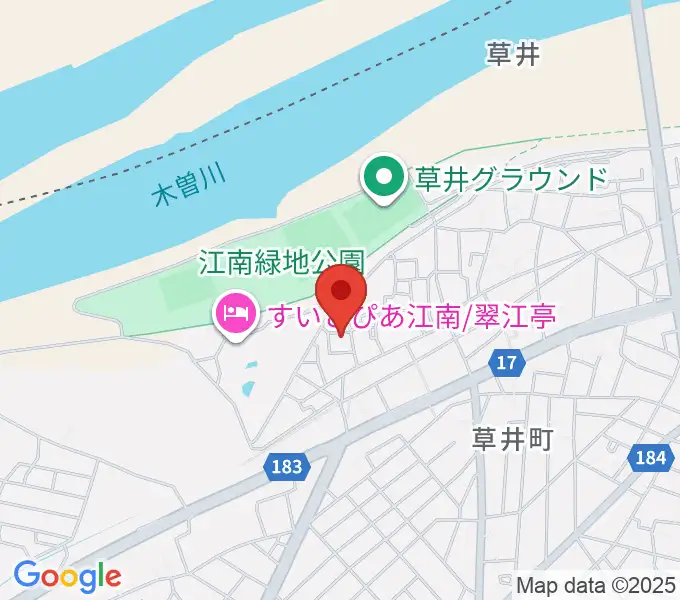 林本ピアノ教室の地図