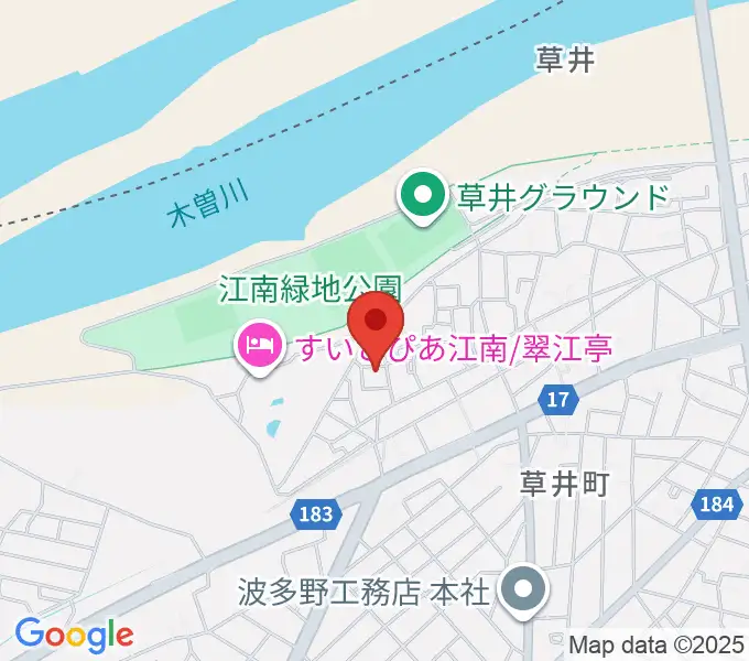 林本ピアノ教室の地図