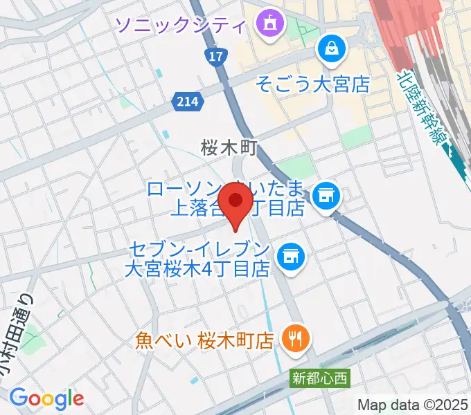 モーゼ音楽スクールの地図