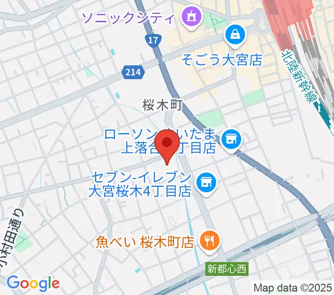 モーゼ音楽スクールの地図