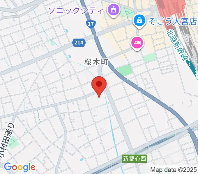 モーゼ音楽スクールの地図