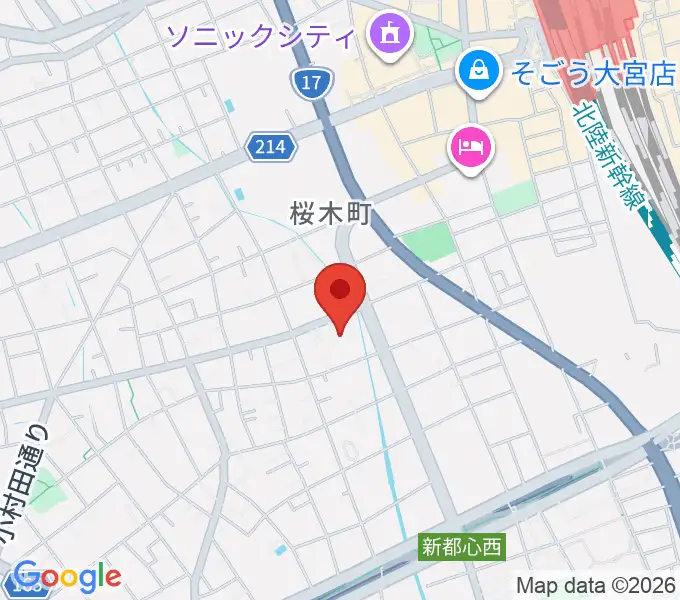 モーゼ音楽スクールの地図