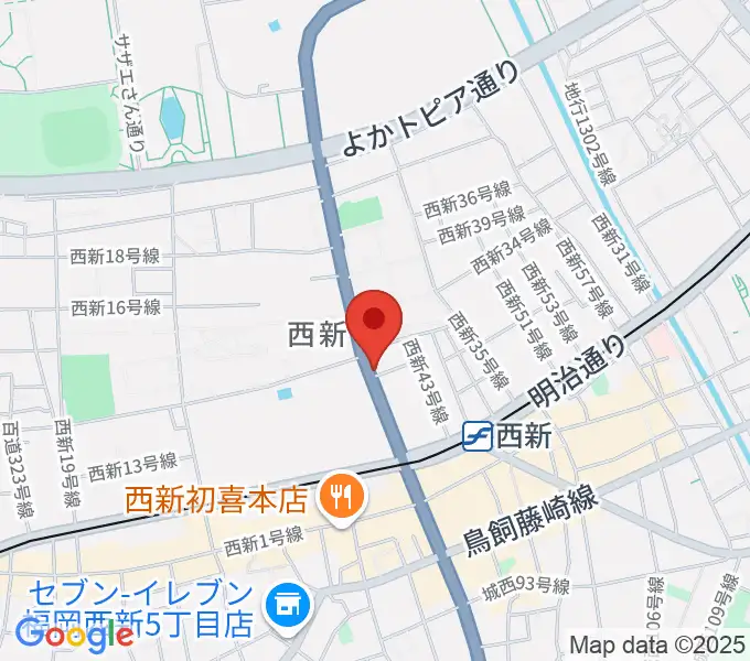音楽教室ソウルミーティングの地図
