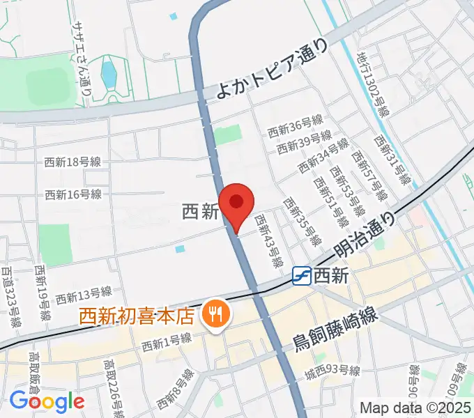 音楽教室ソウルミーティングの地図