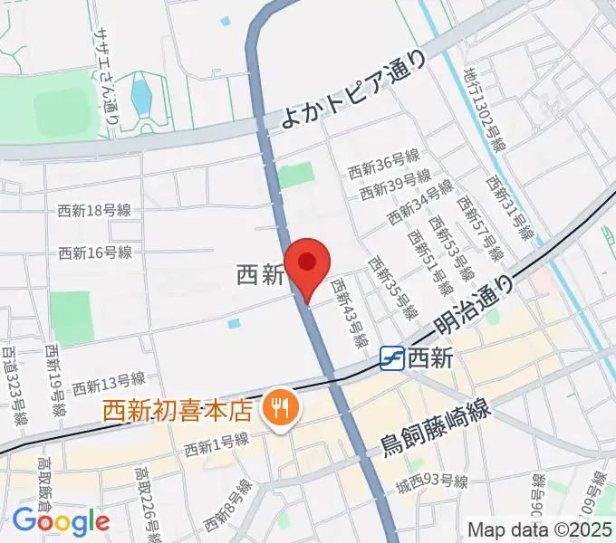 音楽教室ソウルミーティングの地図