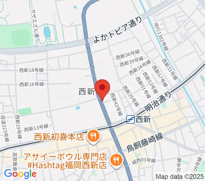 音楽教室ソウルミーティングの地図