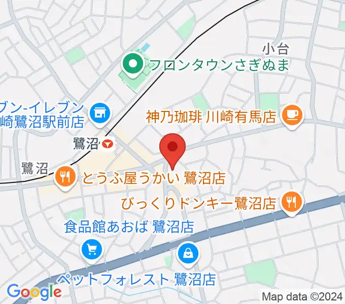 フルート教室ファルベの地図