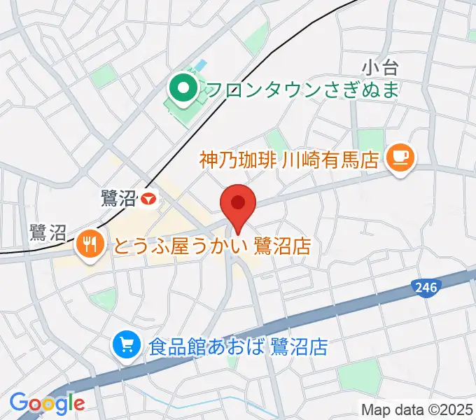フルート教室ファルベの地図