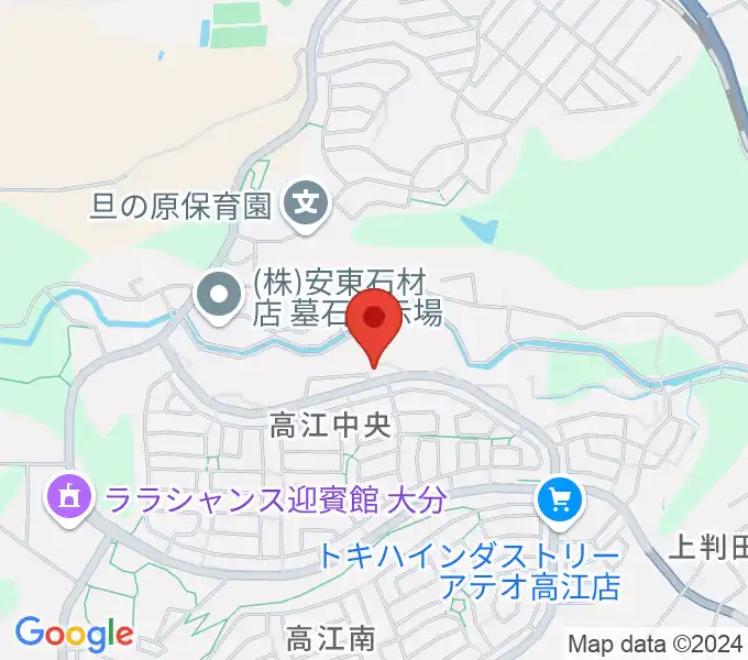 はやしだピアノアトリエの地図