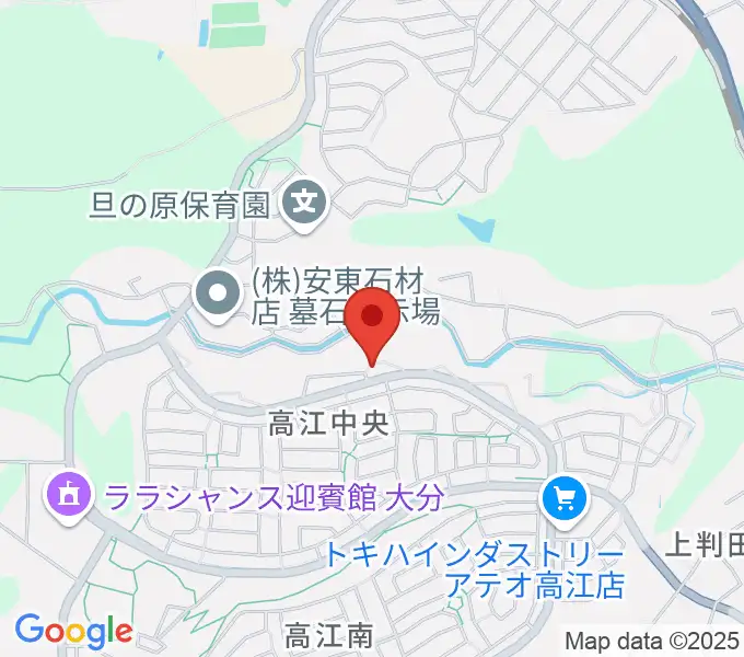 はやしだピアノアトリエの地図